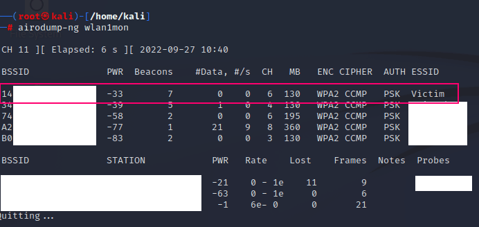 airodump